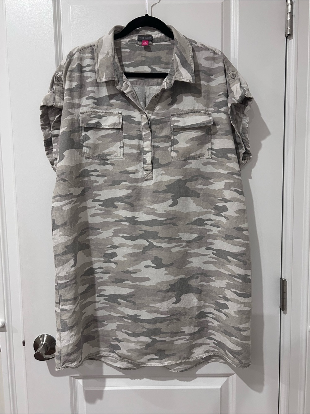 Vince Camuto Neutral Camo dress